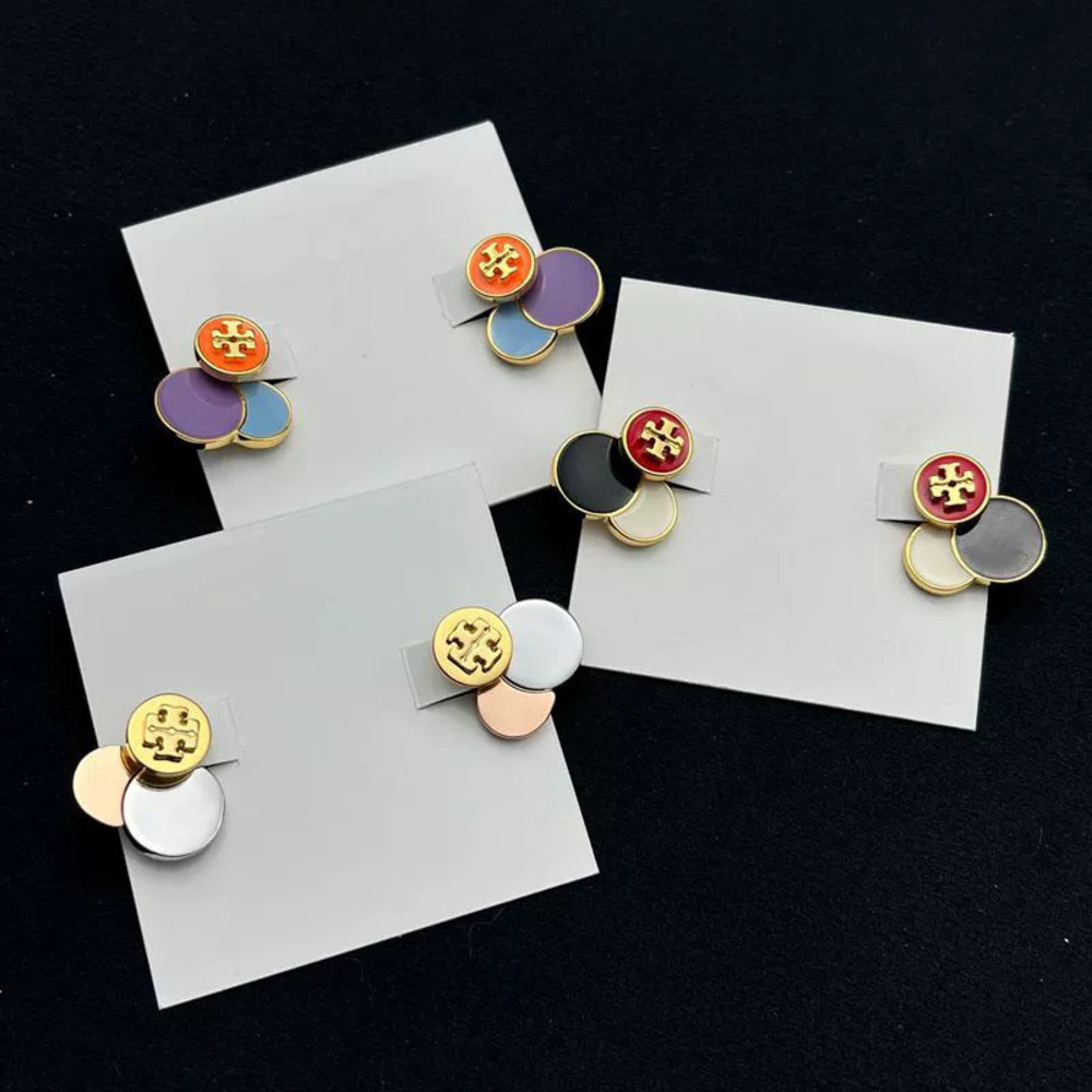 Tory Burch Enamel Painted Convertible Earrings